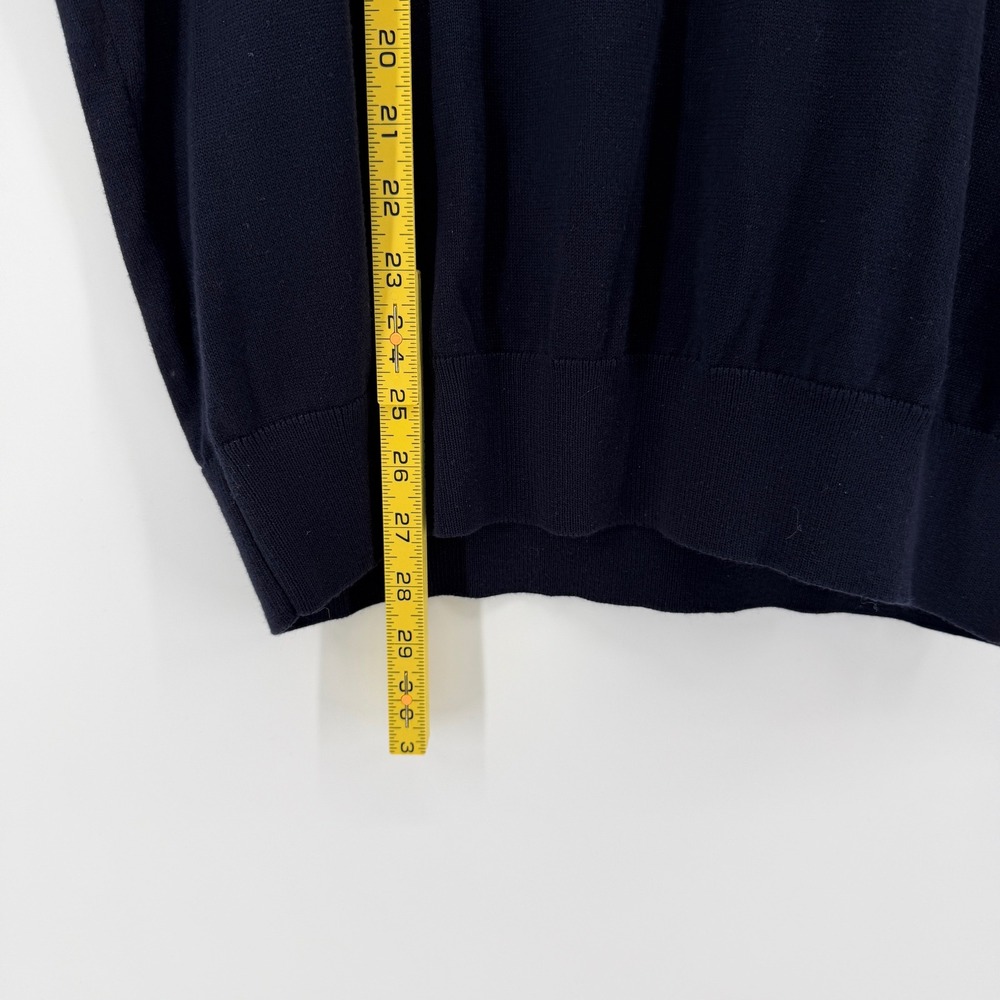 $118 NEW The Dunes Golf Shop Collection Mens L Navy‎ V-Neck Sweater Vest Logo - Picture 5 of 6